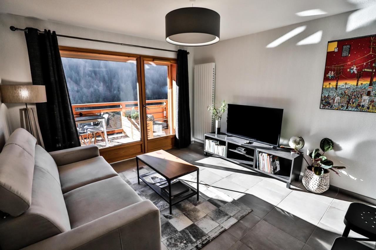 Appt Primeveres - Centre Village, Vue Montagne - Aravistour Saint-Jean-de-Sixt Ngoại thất bức ảnh